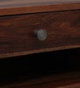 Padova Sheesham Wood Bedside Table in Scratch Resistant Rustic Teak Finish With Drawer