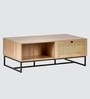 Padstow Solid Wood Coffee Table In Natural Oak Finish