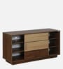 Paduka-1 Shoe Rack in Columbian Walnut & Brentwood Teak Finish With Sliding Door Paduka-1 Shoe Rack in Columbian Walnut & Brentwood Teak Finish With Sliding Door