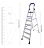 7 Steps 6.8 Ft Aluminium Step Ladder