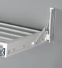8 Pipes Steel Wall Mounted Cloth Drying Rack (Length: 27.3 Inches)