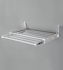 8 Pipes Steel Wall Mounted Cloth Drying Rack (Length: 27.3 Inches)