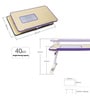Multipurpose Adjustable Laptop Table in Beige Colour