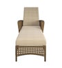 Pagnotto Wicker Poolside Lounger in Brown & Beige Colour