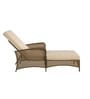 Pagnotto Wicker Poolside Lounger in Brown & Beige Colour