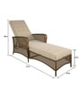Pagnotto Wicker Poolside Lounger in Brown & Beige Colour