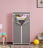 Paine Fabric Kids Wardrobe in Grey Colour