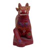 Hand Painted Cow Multicolour Wood Figurine