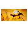 Pair Of Flamingos Flying In Sunset Canvas Wall Painting