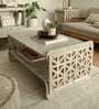 Palace Window Coffee Table In Grey Colour