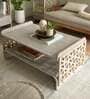 Palace Window Coffee Table In Grey Colour