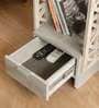 Palace Solid Wood End Table in Grey Finish