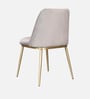 Palatine Velvet Dining Chair In Grey Colour