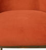 Palatine Velvet Dining Chair In Rust Colour