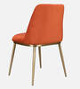 Palatine Velvet Dining Chair In Rust Colour