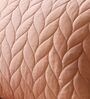 Pale Apricot 100% Cotton 300TC Solid Superking Bedsheet with 2 Pillow Covers (Quilted)