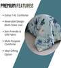 Pale Blue Ultrasonic Premium 120 GSM Reversible Ac Single Bed Comforter
