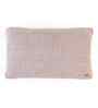 Pale Pink & Beige Melange 100% Cotton Moss Marld 12X20 Inches Knitted Cushion Cover