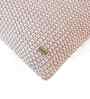 Pale Pink & Beige Melange 100% Cotton Moss Marld 16X16 Inches Knitted Cushion Cover