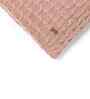 Pale Pink 100% Cotton Kelly 16X16 Inches Knitted Cushion Cover