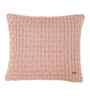 Pale Pink 100% Cotton Kelly 16X16 Inches Knitted Cushion Cover
