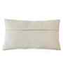 Pale Whisper 100% Cotton 12X20 Inches Knitted Cushion Cover With Filler