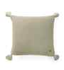 Pale Whisper 100% Cotton Moss 16X16 Inches Knitted Cushion Cover