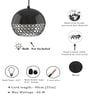 Palencia Black Metal Hanging Light
