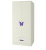 Palencia 2 Door Wardrobe with Butterfly Handles in Lavender Purple Colour