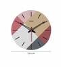 Palette  Wood Wall Clock In Multicolor