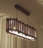Palisade 36 Centrum Brown Wooden 3 Series Hanging Lamp