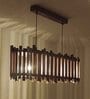 Palisade 36 Centrum Brown Wooden 3 Series Hanging Lamp