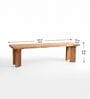 Palisade 6 Seater Solid Acacia Wood  Dining Table Set With Bench And Tropical Teak Chairs In Natural Finish