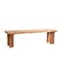 Palisade 6 Seater Solid Acacia Wood  Dining Table Set With Bench And Tropical Teak Chairs In Natural Finish