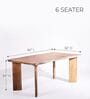 Palisade 6 Seater Solid Acacia Wood  Dining Table Set With Bench And Tropical Teak Chairs In Natural Finish