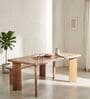 Palisade 6 Seater Solid Acacia Wood Dining Table Set With  Tropical Teak Chairs In Natural Finish