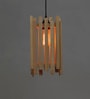 Palisade Beige Solid Wood Single Hanging Lamp