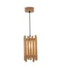 Palisade Beige Solid Wood Single Hanging Lamp