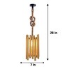 Palisade Beige Solid Wood Single Hanging Lamp