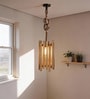 Palisade Beige Solid Wood Single Hanging Lamp