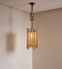 Palisade Beige Solid Wood Single Hanging Lamp