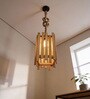 Palisade Beige Solid Wood Single Hanging Lamp