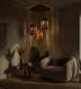 Palisade Brown Solid Wood Cluster Hanging Light