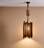 Palisade Brown Solid Wood Hanging Light