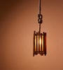 Palisade Brown Solid Wood Hanging Light