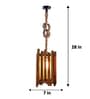 Palisade Brown Solid Wood Hanging Light