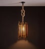 Palisade Brown Solid Wood Hanging Light