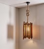 Palisade Brown Solid Wood Hanging Light