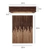 Palisade Wood Wall Art Mural with Wooden 24 LED Wall Light