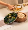 Pallav Roti Box Handcrafted Acacia Wood Casserole with Metal Tong Traditional Box